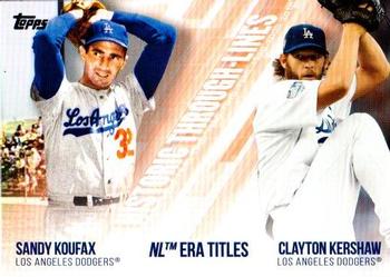 2019 Topps - Historic Through-Lines #HTL-1 Sandy Koufax / Clayton Kershaw Front
