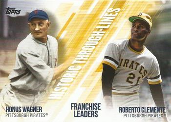 2019 Topps - Historic Through-Lines #HTL-21 Roberto Clemente / Honus Wagner Front