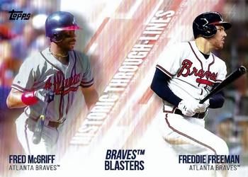 2019 Topps - Historic Through-Lines #HTL-46 Freddie Freeman / Fred McGriff Front