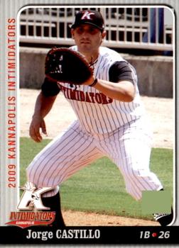 2009 MultiAd Kannapolis Intimidators #4 Jorge Castillo Front