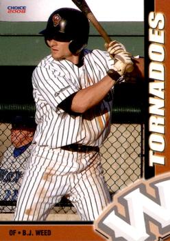 2008 Choice Worcester Tornadoes #6 B.J. Weed Front