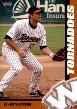 2008 Choice Worcester Tornadoes #8 Justin Edwards Front