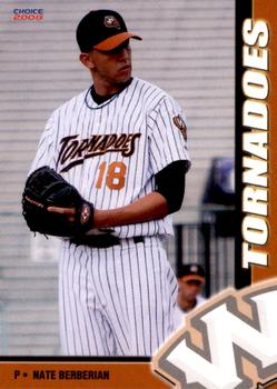 2008 Choice Worcester Tornadoes #13 Nate Berberian Front