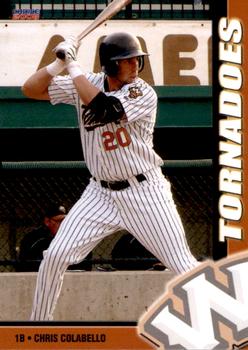 2008 Choice Worcester Tornadoes #15 Chris Colabello Front