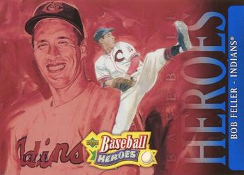 2005 Upper Deck Baseball Heroes - Blue #5 Bob Feller Front