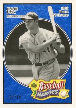 2005 Upper Deck Baseball Heroes - Blue #131 Jimmie Foxx Front