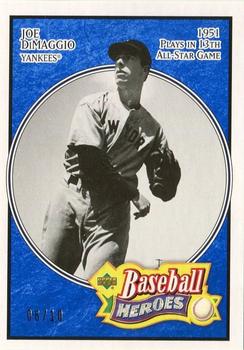 2005 Upper Deck Baseball Heroes - Blue #139 Joe DiMaggio Front