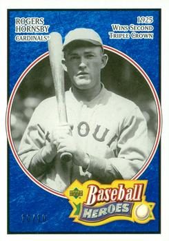 2005 Upper Deck Baseball Heroes - Blue #172 Rogers Hornsby Front