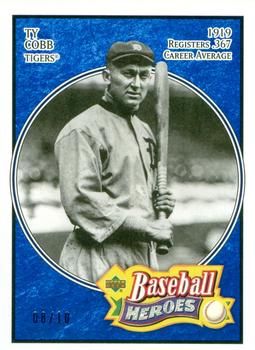 2005 Upper Deck Baseball Heroes - Blue #197 Ty Cobb Front