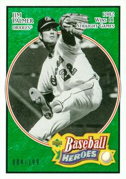 2005 Upper Deck Baseball Heroes - Emerald #39 Jim Palmer Front