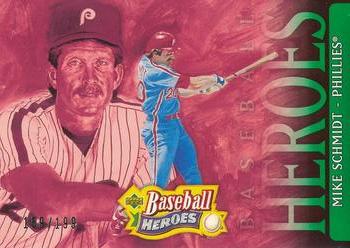 2005 Upper Deck Baseball Heroes - Emerald #45 Mike Schmidt Front
