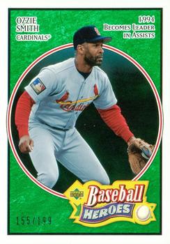 2005 Upper Deck Baseball Heroes - Emerald #48 Ozzie Smith Front