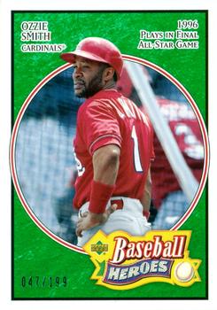 2005 Upper Deck Baseball Heroes - Emerald #49 Ozzie Smith Front