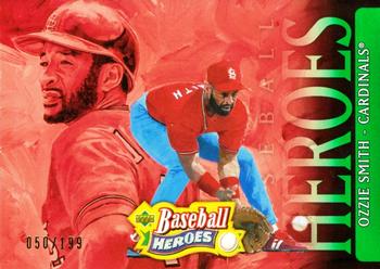 2005 Upper Deck Baseball Heroes - Emerald #50 Ozzie Smith Front