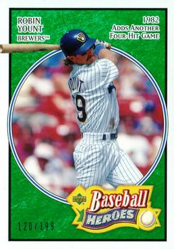 2005 Upper Deck Baseball Heroes - Emerald #61 Robin Yount Front