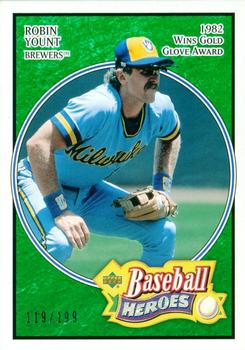 2005 Upper Deck Baseball Heroes - Emerald #62 Robin Yount Front