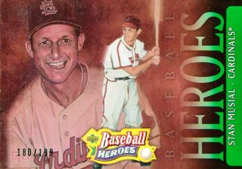 2005 Upper Deck Baseball Heroes - Emerald #75 Stan Musial Front