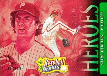 2005 Upper Deck Baseball Heroes - Emerald #80 Steve Carlton Front