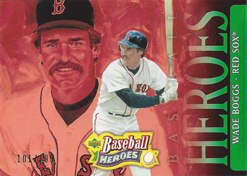 2005 Upper Deck Baseball Heroes - Emerald #90 Wade Boggs Front
