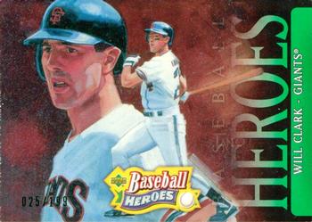 2005 Upper Deck Baseball Heroes - Emerald #95 Will Clark Front