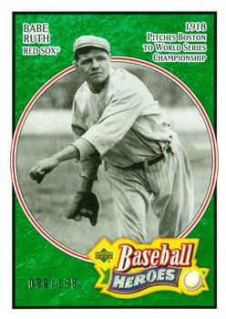 2005 Upper Deck Baseball Heroes - Emerald #101 Babe Ruth Front