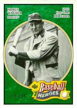 2005 Upper Deck Baseball Heroes - Emerald #123 Honus Wagner Front