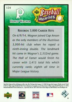 2005 Upper Deck Baseball Heroes - Emerald #124 Honus Wagner Back