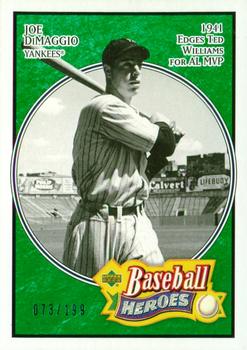 2005 Upper Deck Baseball Heroes - Emerald #137 Joe DiMaggio Front