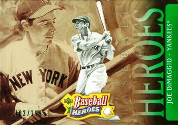 2005 Upper Deck Baseball Heroes - Emerald #140 Joe DiMaggio Front