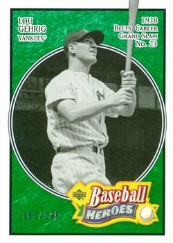 2005 Upper Deck Baseball Heroes - Emerald #154 Lou Gehrig Front