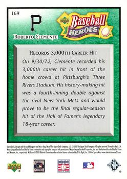 2005 Upper Deck Baseball Heroes - Emerald #169 Roberto Clemente Back