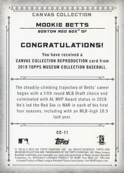 2019 Topps Museum Collection - Canvas Collection Reprints #CC-11 Mookie Betts Back