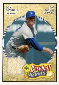 2005 Upper Deck Baseball Heroes - Memorabilia #111 Don Drysdale Front