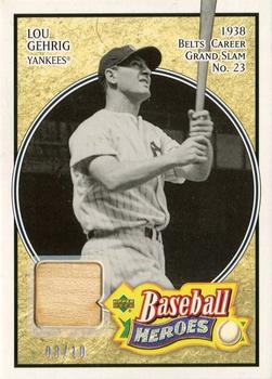 2005 Upper Deck Baseball Heroes - Memorabilia #154 Lou Gehrig Front