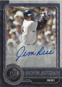2019 Topps Museum Collection - Archival Autograph #AA-JR Jim Rice Front
