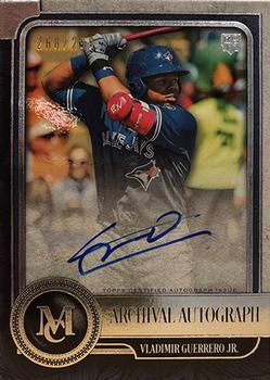 2019 Topps Museum Collection - Archival Autograph #AA-VG Vladimir Guerrero Jr. Front