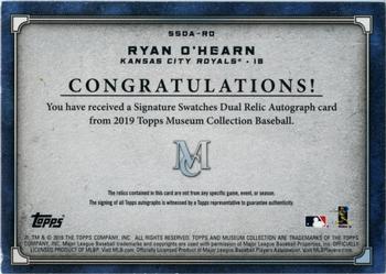 2019 Topps Museum Collection - Single-Player Signature Swatches Dual Relic Autographs #SSDA-RO Ryan O'Hearn Back