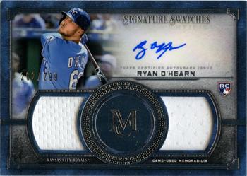 2019 Topps Museum Collection - Single-Player Signature Swatches Dual Relic Autographs #SSDA-RO Ryan O'Hearn Front