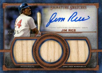 2019 Topps Museum Collection - Single-Player Signature Swatches Triple Relic Autographs Copper #SSTA-JR Jim Rice Front