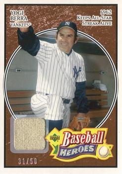 2005 Upper Deck Baseball Heroes - Memorabilia Bronze #98 Yogi Berra Front