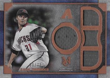 2019 Topps Museum Collection - Single-Player Primary Pieces Quad Relics Copper #SPQR-ZG Zack Greinke Front
