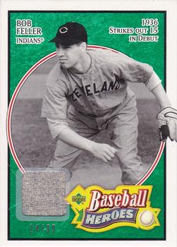 2005 Upper Deck Baseball Heroes - Memorabilia Emerald #1 Bob Feller Front