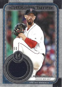 2019 Topps Museum Collection - Meaningful Material Relics #MMR-RPO Rick Porcello Front
