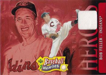2005 Upper Deck Baseball Heroes - Memorabilia Red #5 Bob Feller Front
