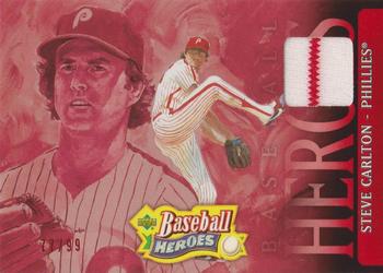 2005 Upper Deck Baseball Heroes - Memorabilia Red #80 Steve Carlton Front
