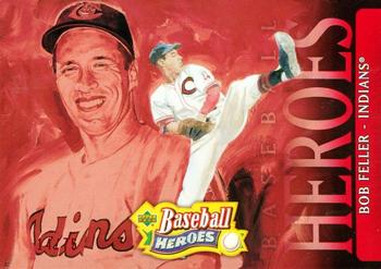 2005 Upper Deck Baseball Heroes - Red #5 Bob Feller Front