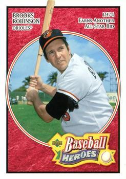 2005 Upper Deck Baseball Heroes - Red #8 Brooks Robinson Front