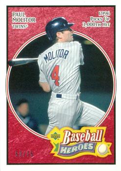 2005 Upper Deck Baseball Heroes - Red #52 Paul Molitor Front