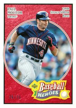 2005 Upper Deck Baseball Heroes - Red #54 Paul Molitor Front