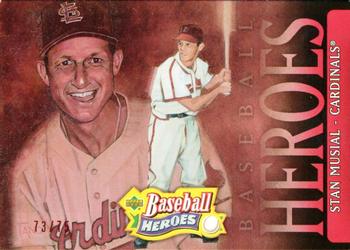 2005 Upper Deck Baseball Heroes - Red #75 Stan Musial Front